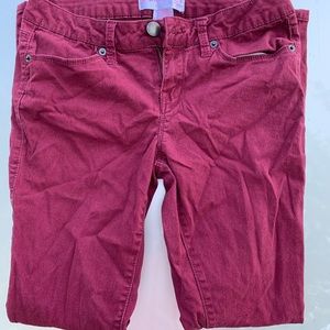 Maroon Jeans
